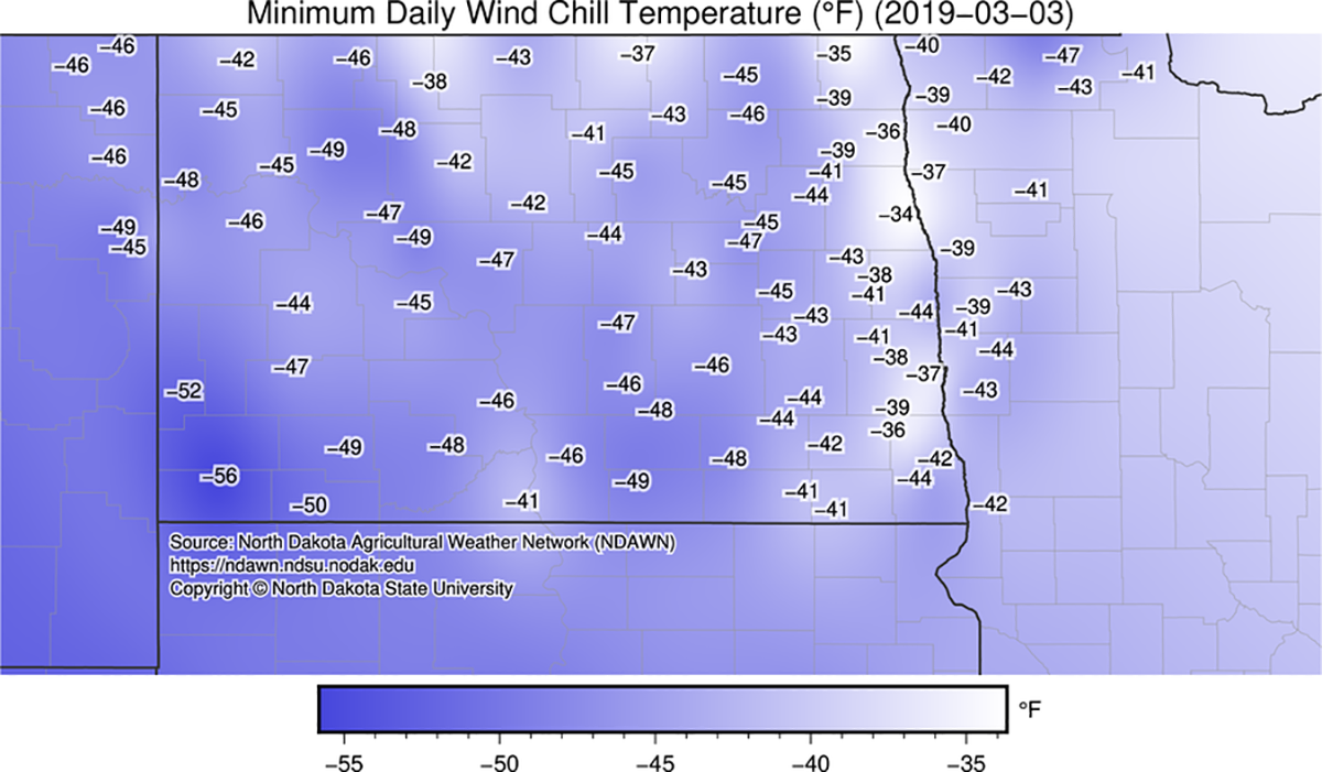 Historically cold March temperatures are freezing a large part of the