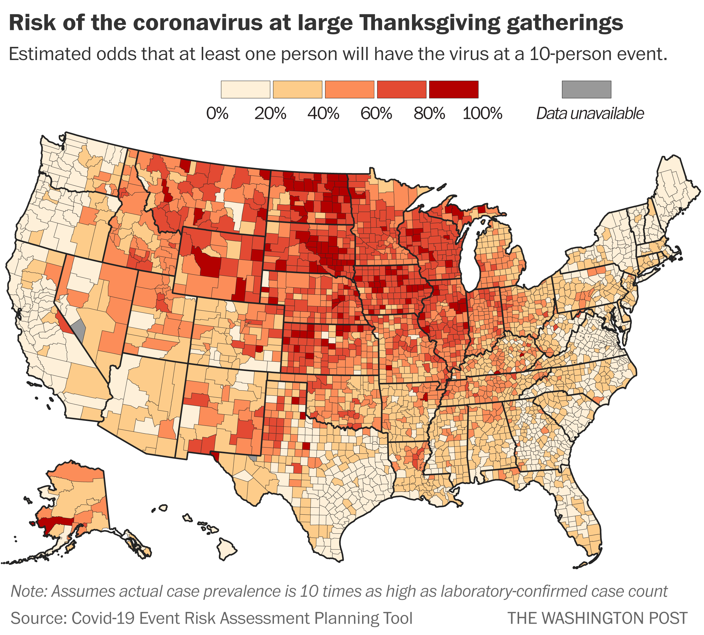 Here S The Coronavirus Risk For A Thanksgiving Dinner With 10 People The Washington Post