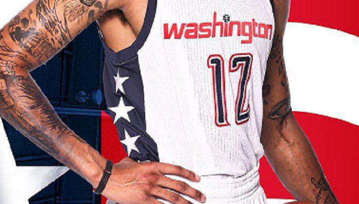 stars and stripes wizards jersey