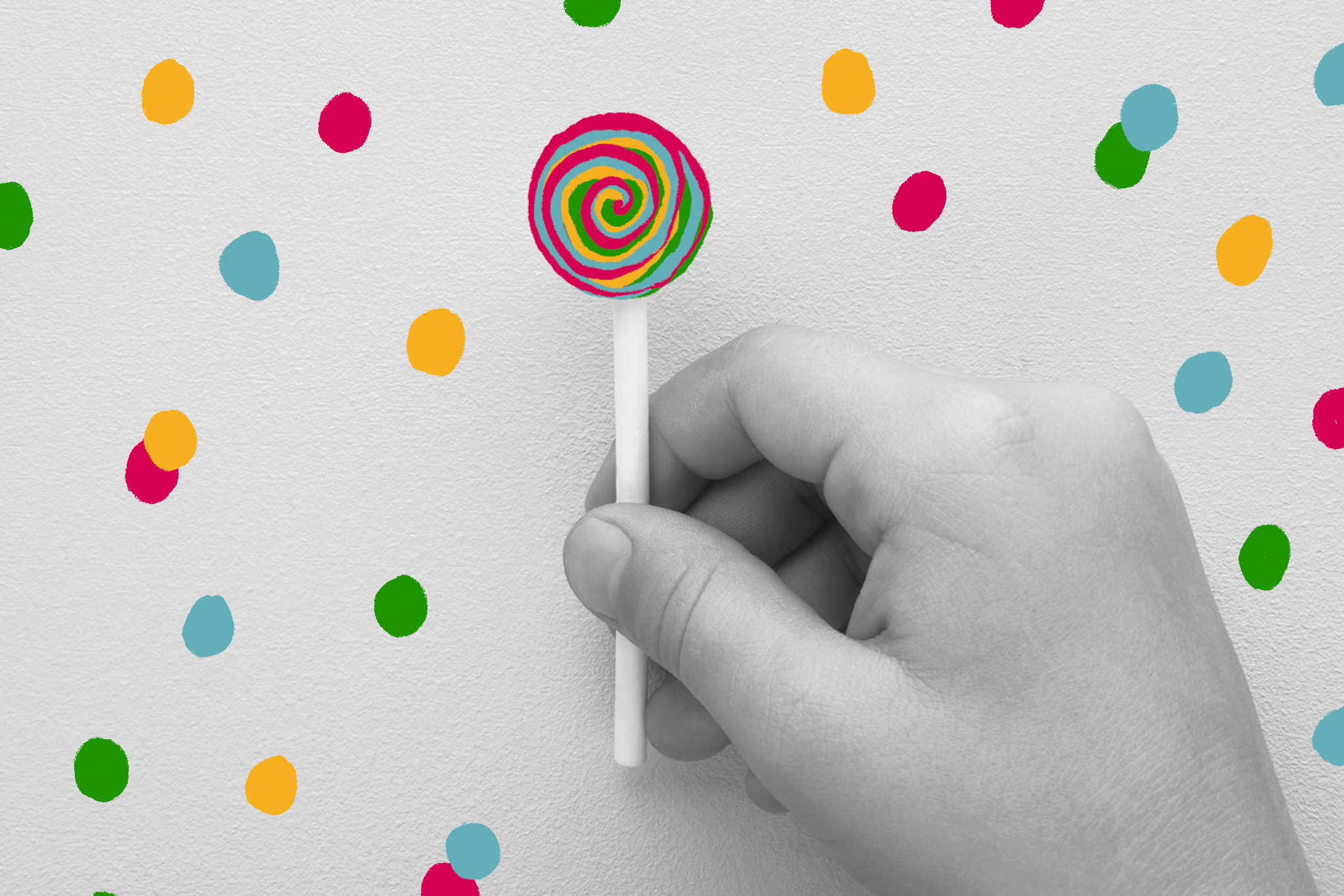 Children enjoying sweets responsibly