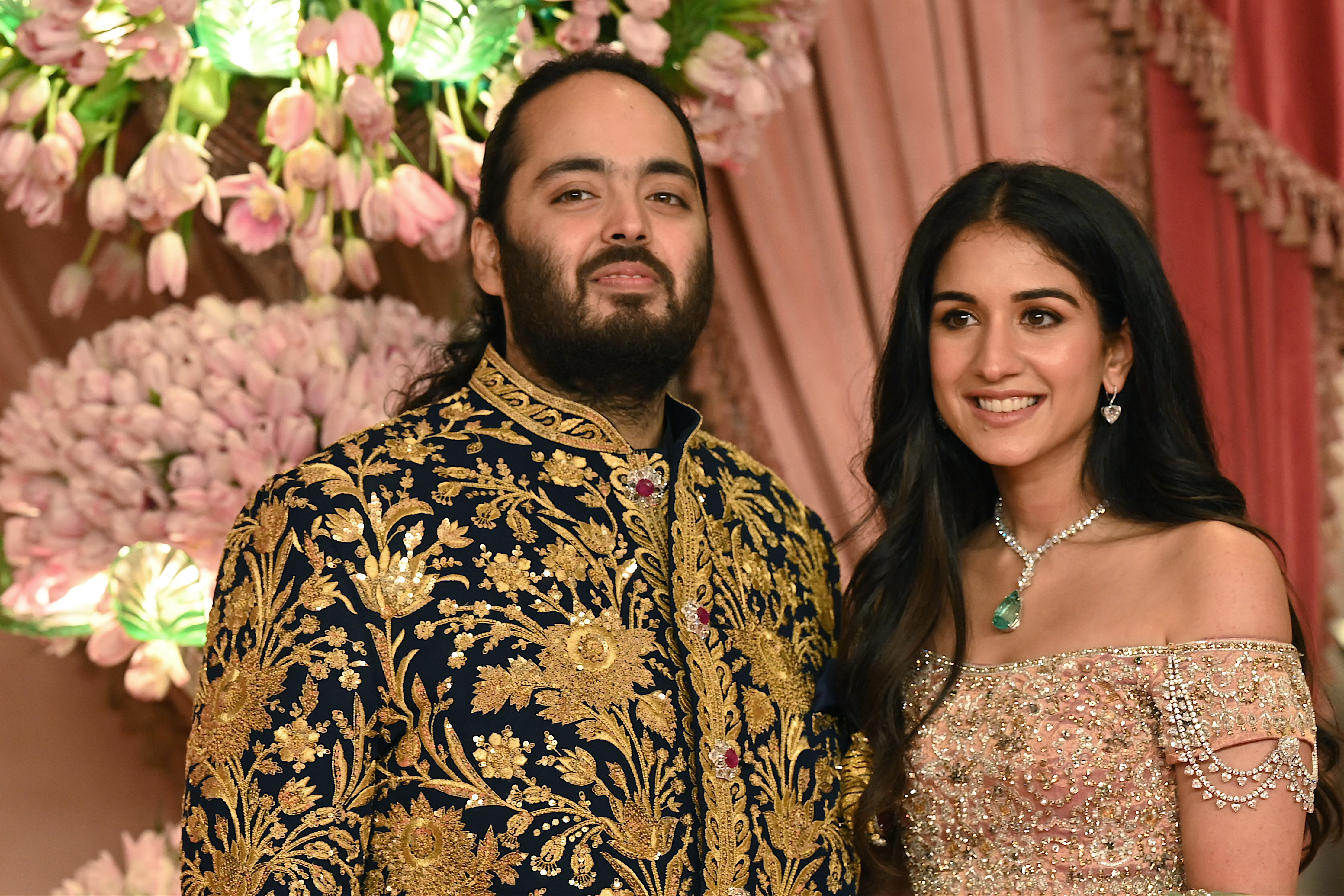 The Spectacular Wedding of Asia's Richest Man's Son: A Visual Journey - Exquisite Jewelry and Accessories Worn by the Couple