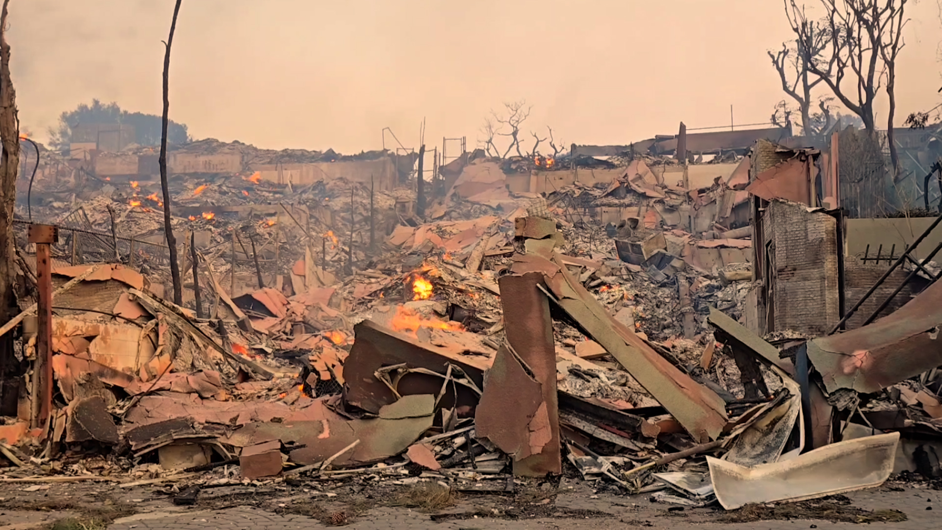 California fires: Before and after videos show destruction in L.A ...