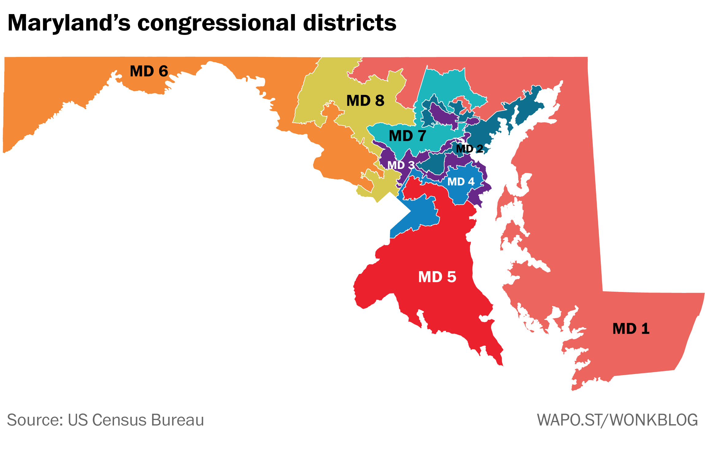 Maryland Congressional District Map – Verjaardag Vrouw 2020