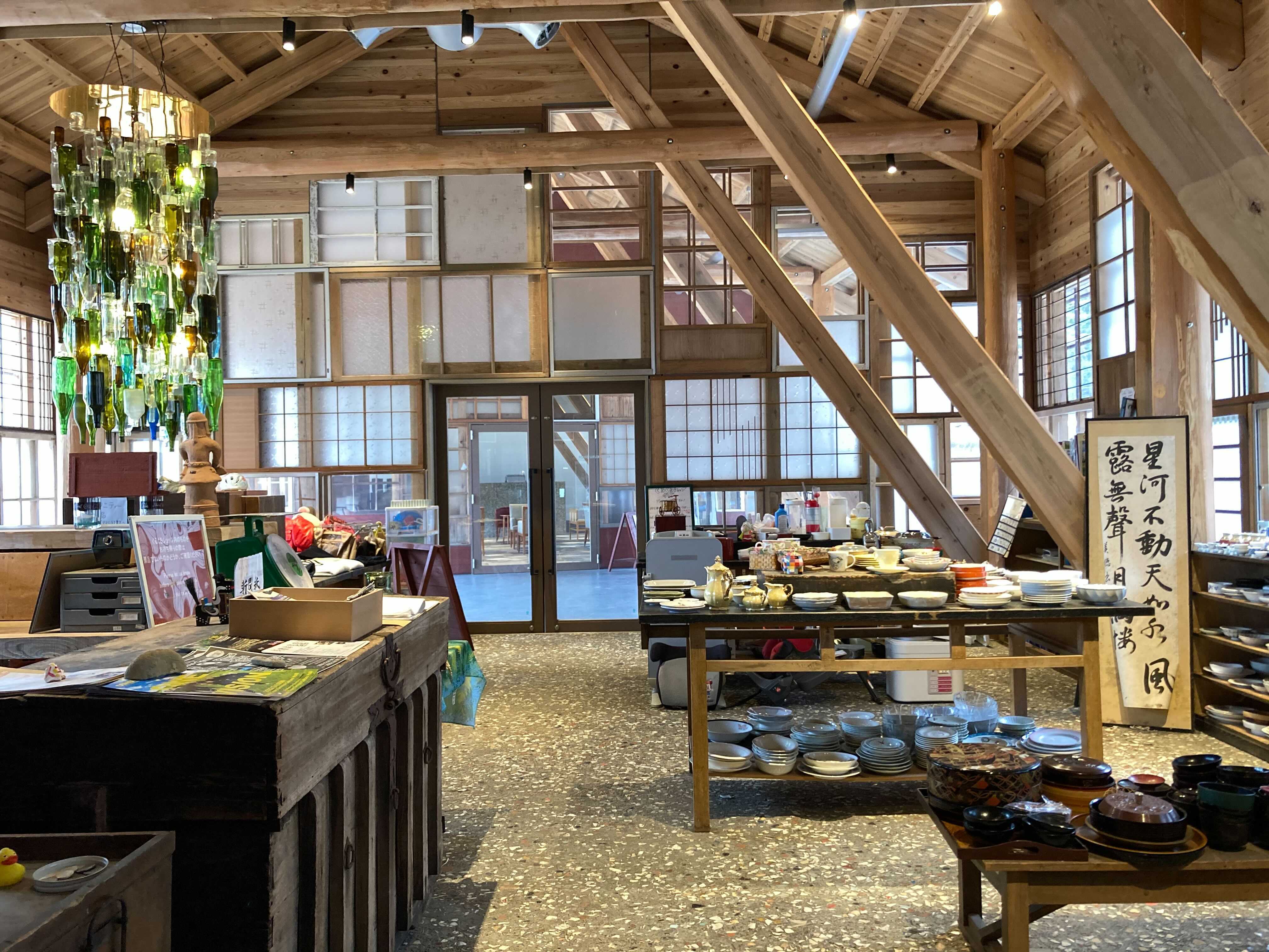 Thrift shop attached to Kamikatsu's recycling center where residents can drop off and take items