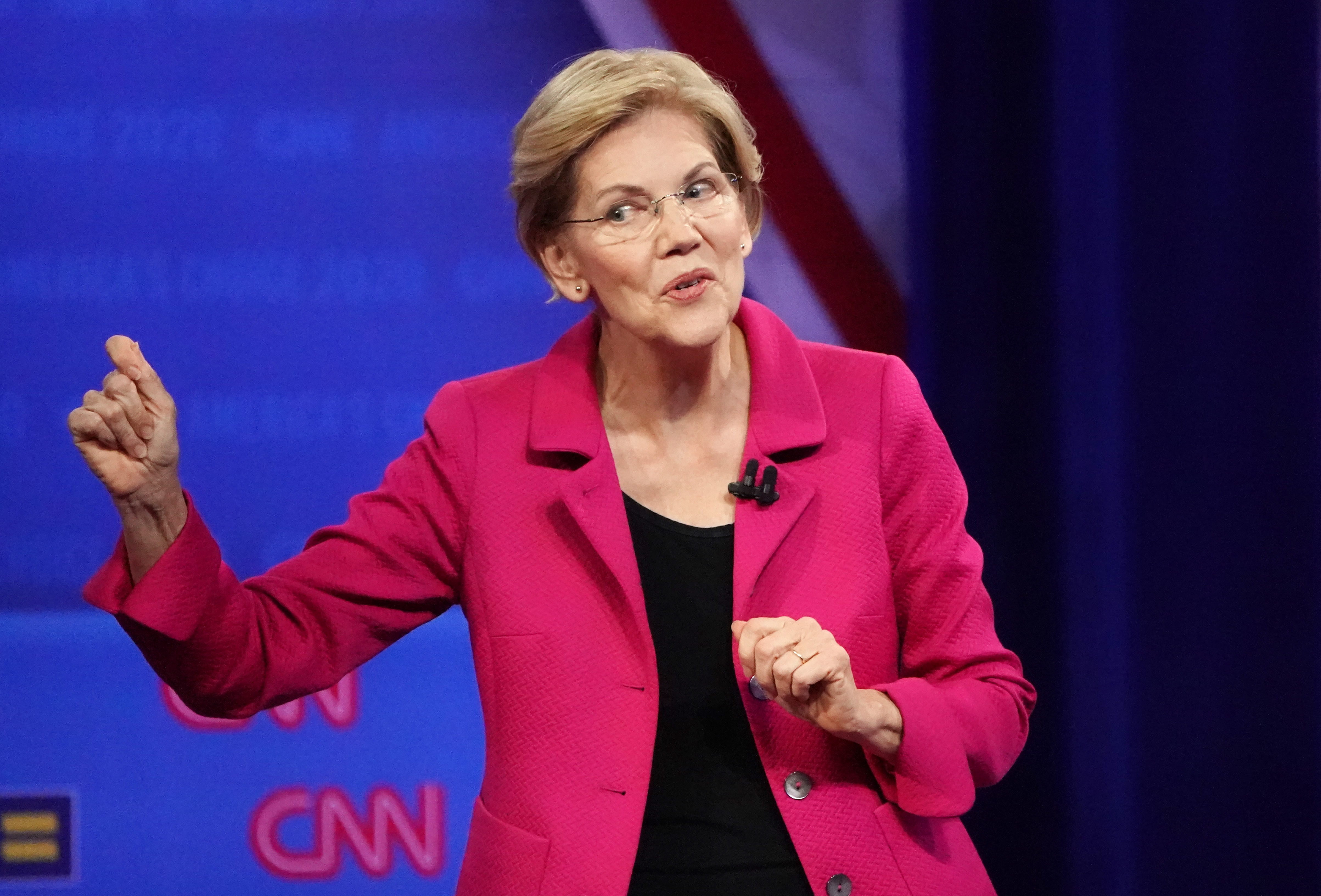 A new poll shows Elizabeth Warren leading the Democratic field, with 28 ...