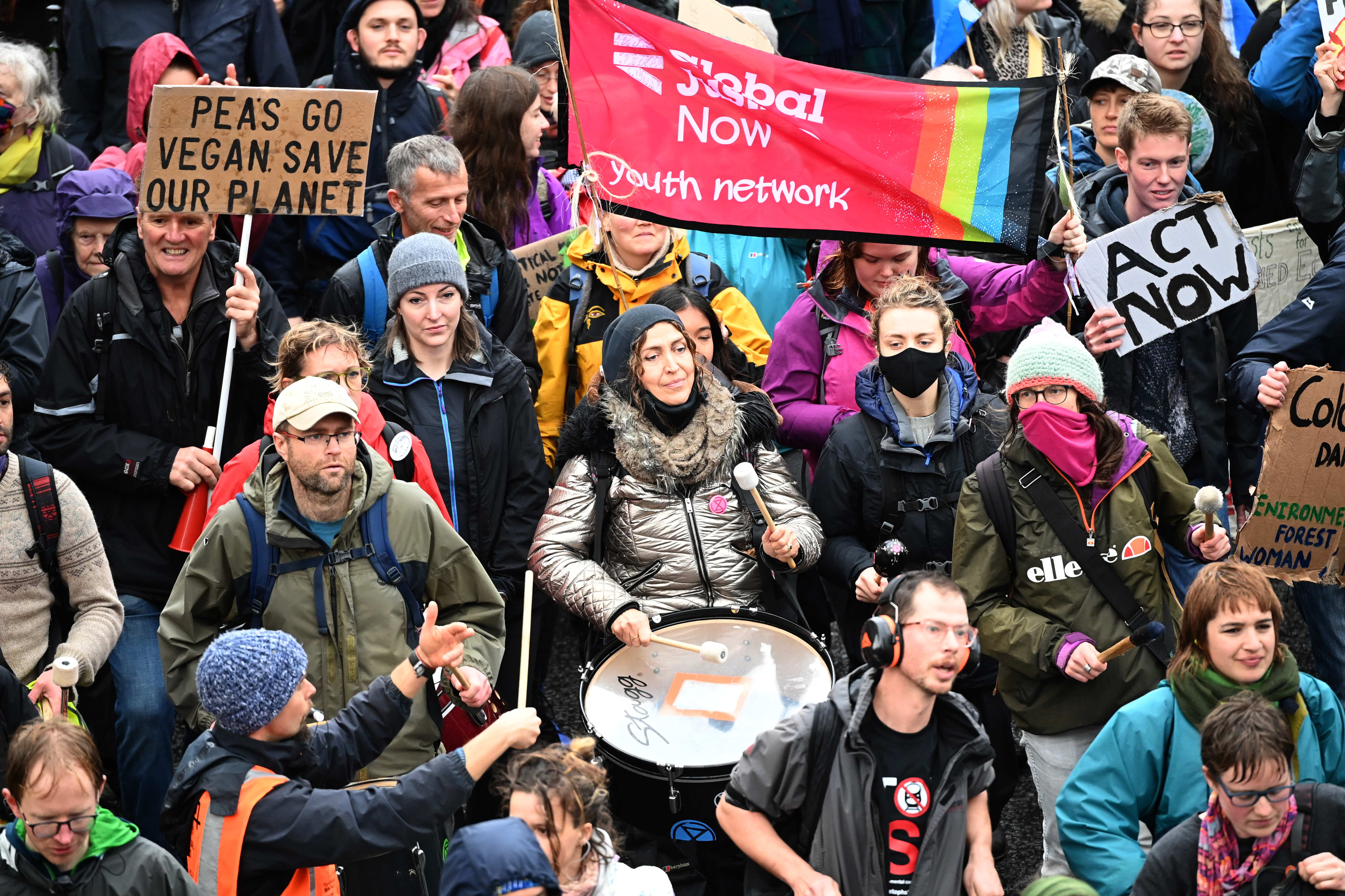 At Cop26 100 000 March For Climate Justice The Washington Post