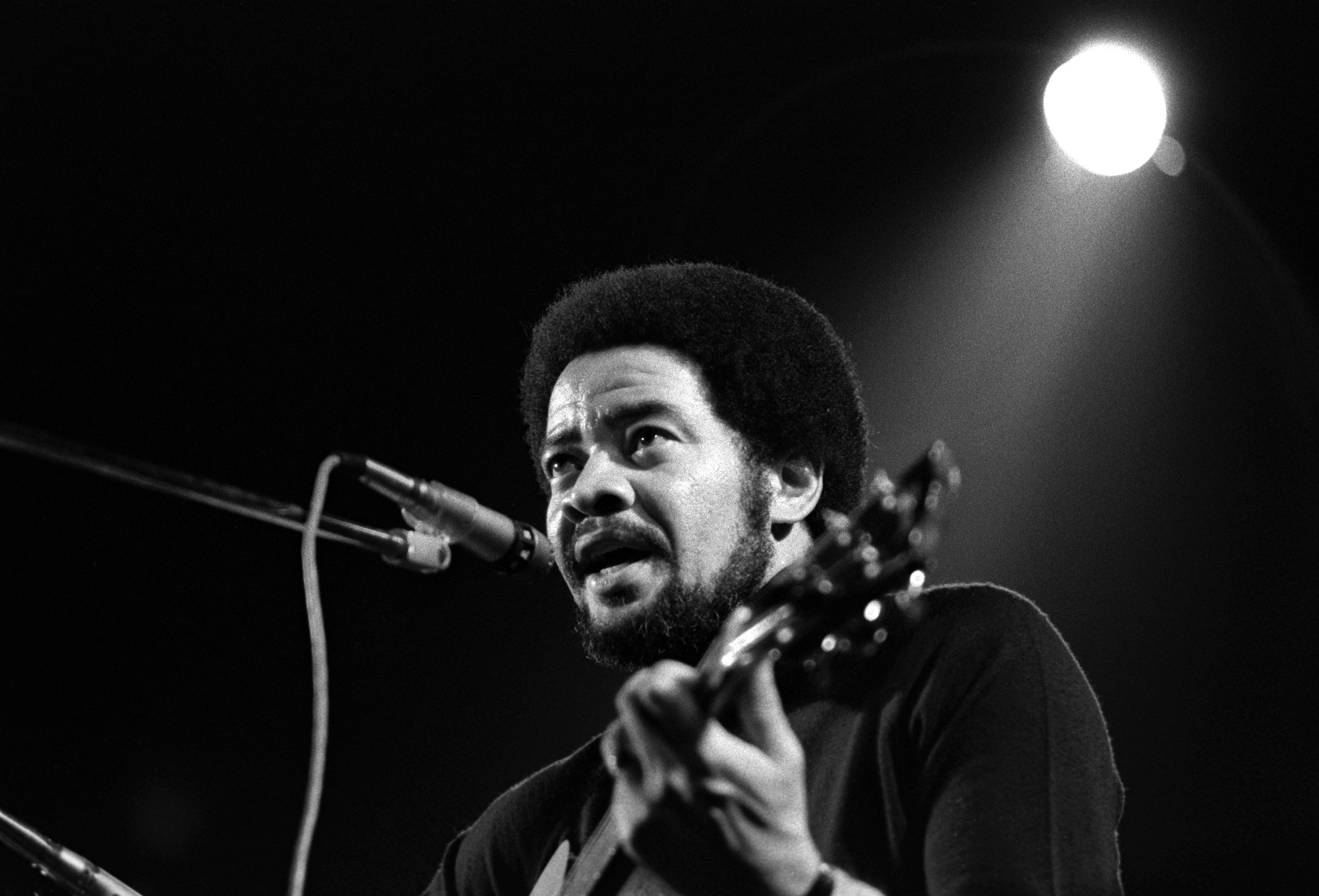 Bill Withers singing live at London's Rainbow Theatre in 1973.