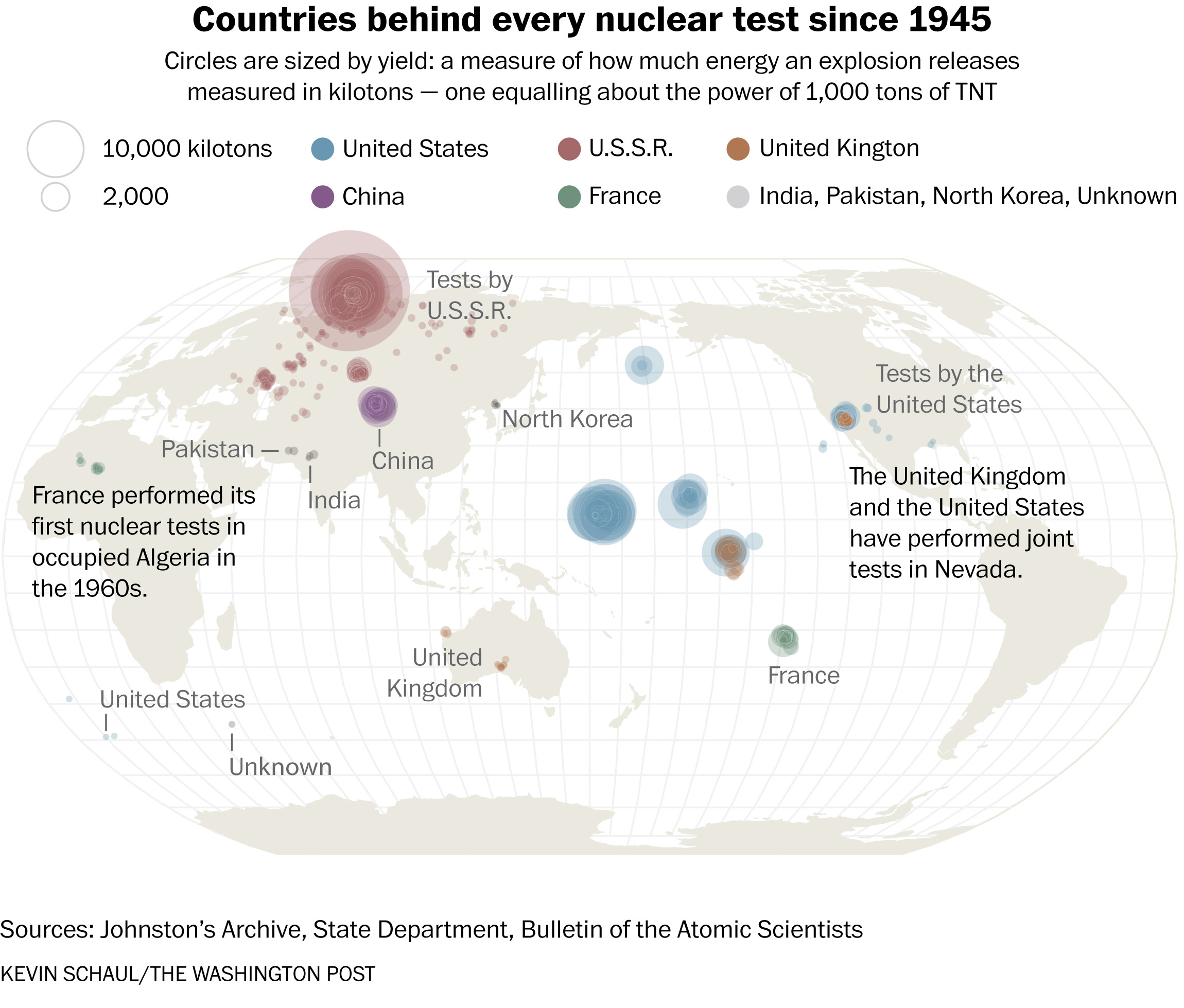 A look at past nuclear weapons tests in Russia, China and the U.S.
