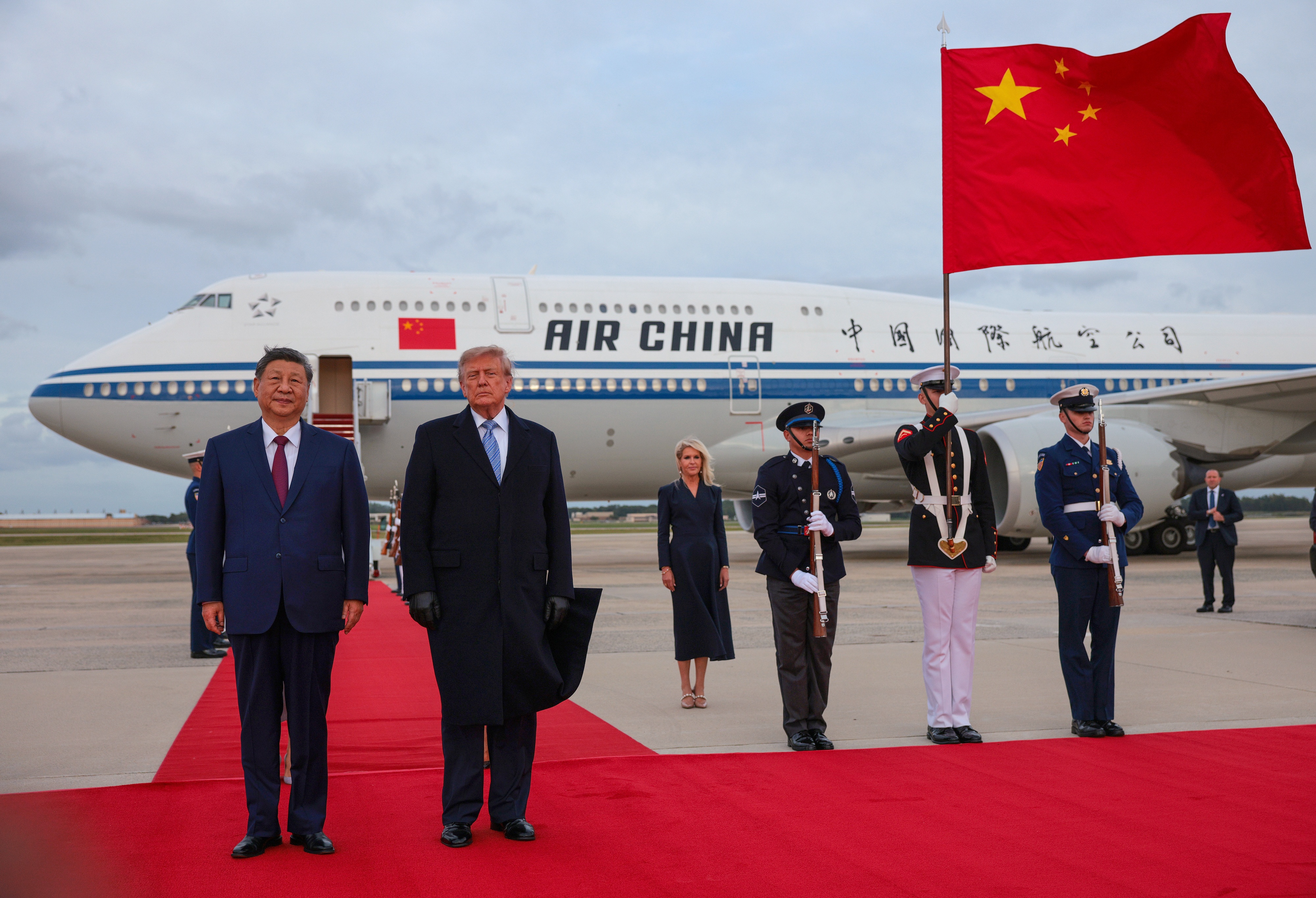 Trump gives Xi Jinping rare airport welcome as state visit begins; Treasury secretary extends trade truce, scaling back tariffs