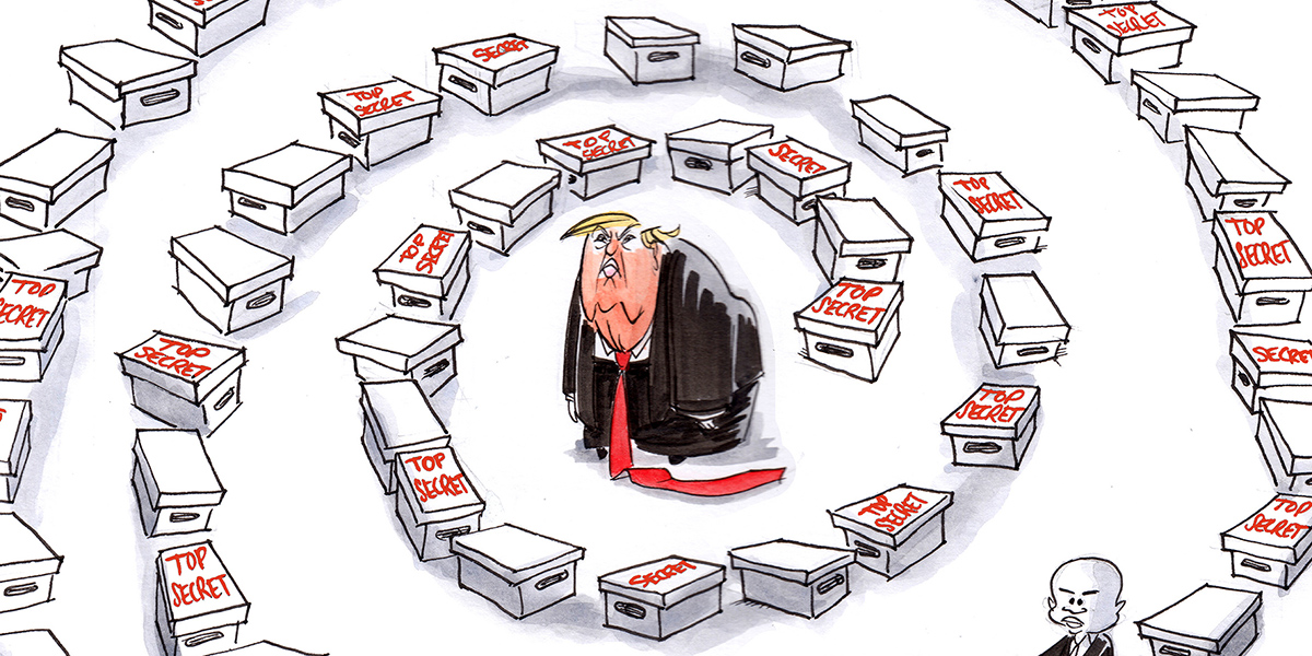 Opinion | Ann Telnaes cartoon on the Trump files - The Washington Post - Vimarsana News