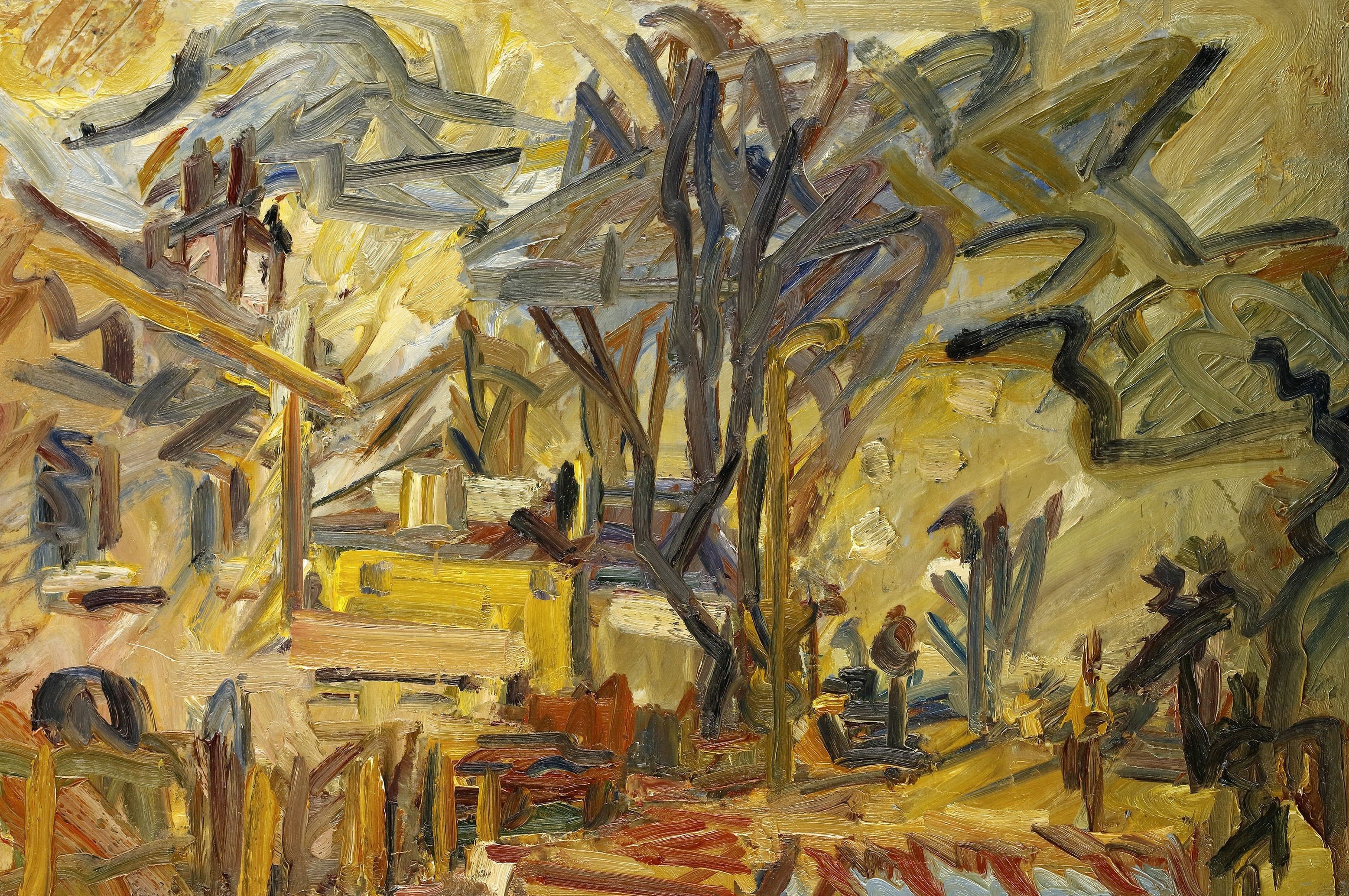 Frank Auerbach's style was a matter of constant reenvisioning