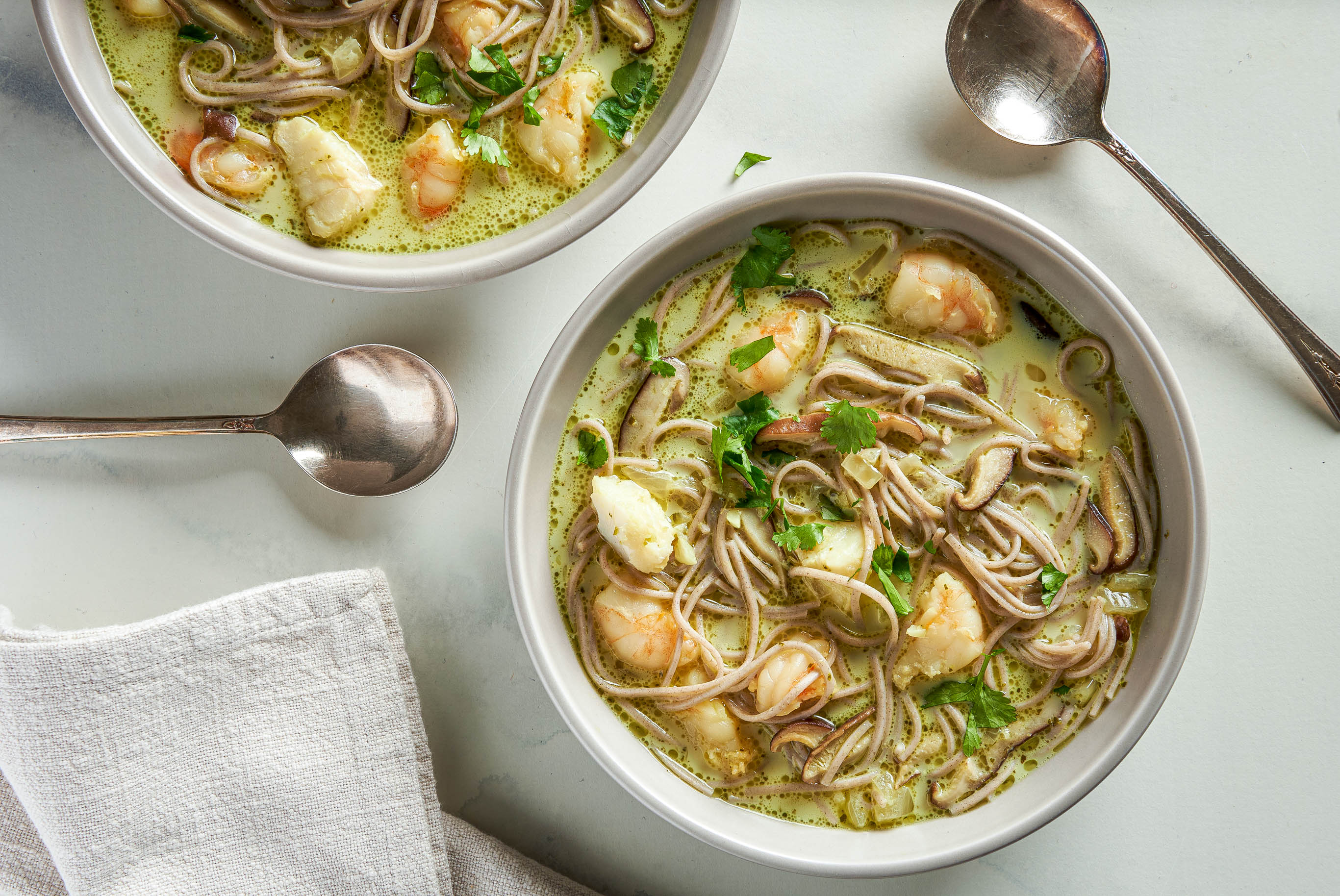 Coconut Seafood Soup With Soba Recipe - The Washington Post