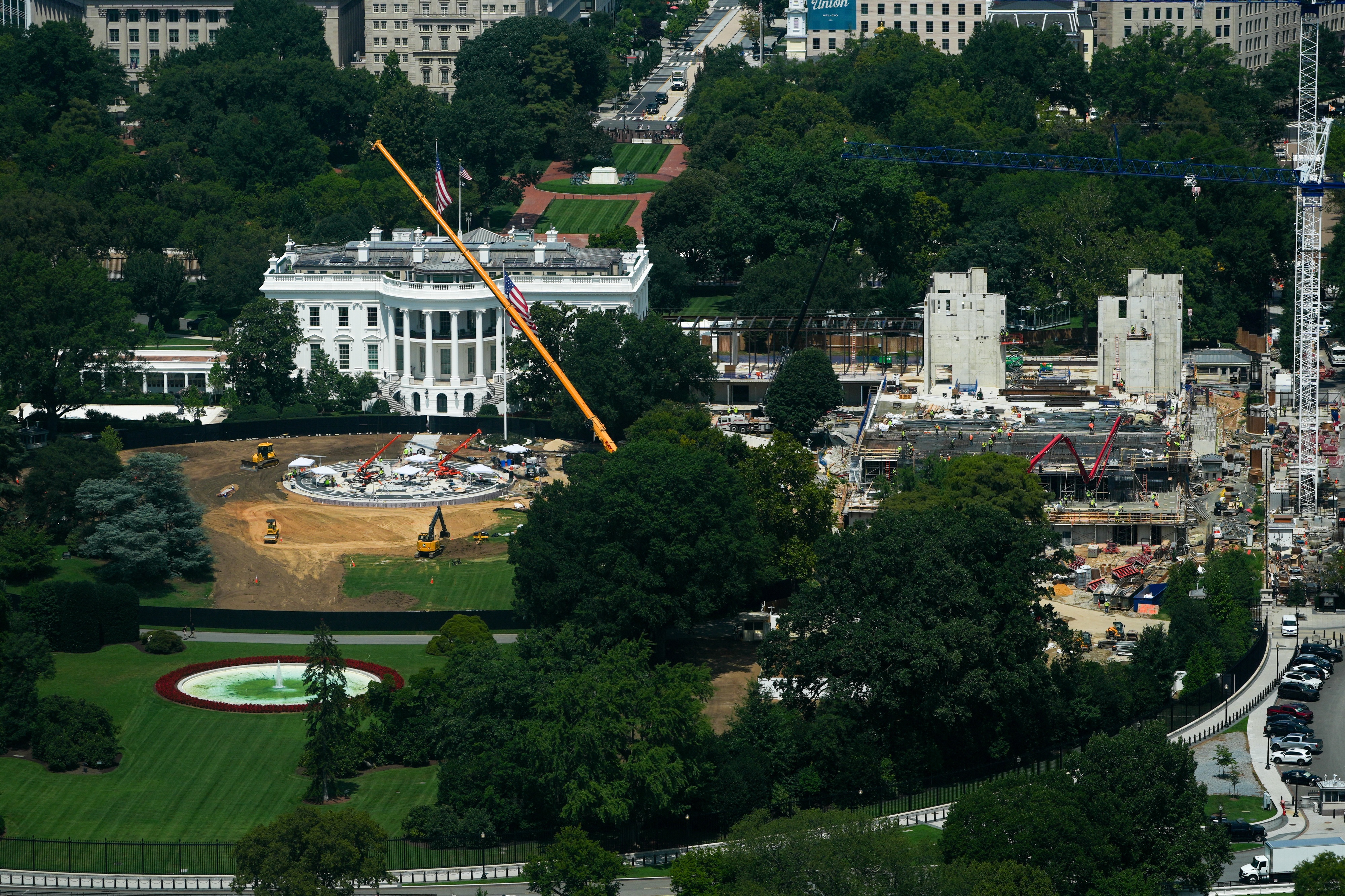 Historic preservationists warn Supreme Court of Trump's expedited ballroom construction efforts to 'outrun judicial review'; litigation ongoing