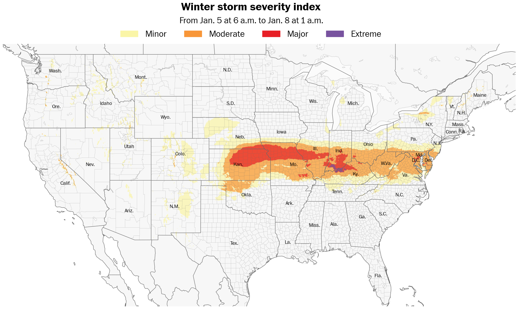 Winter storm causes travel disruptions across the us ...