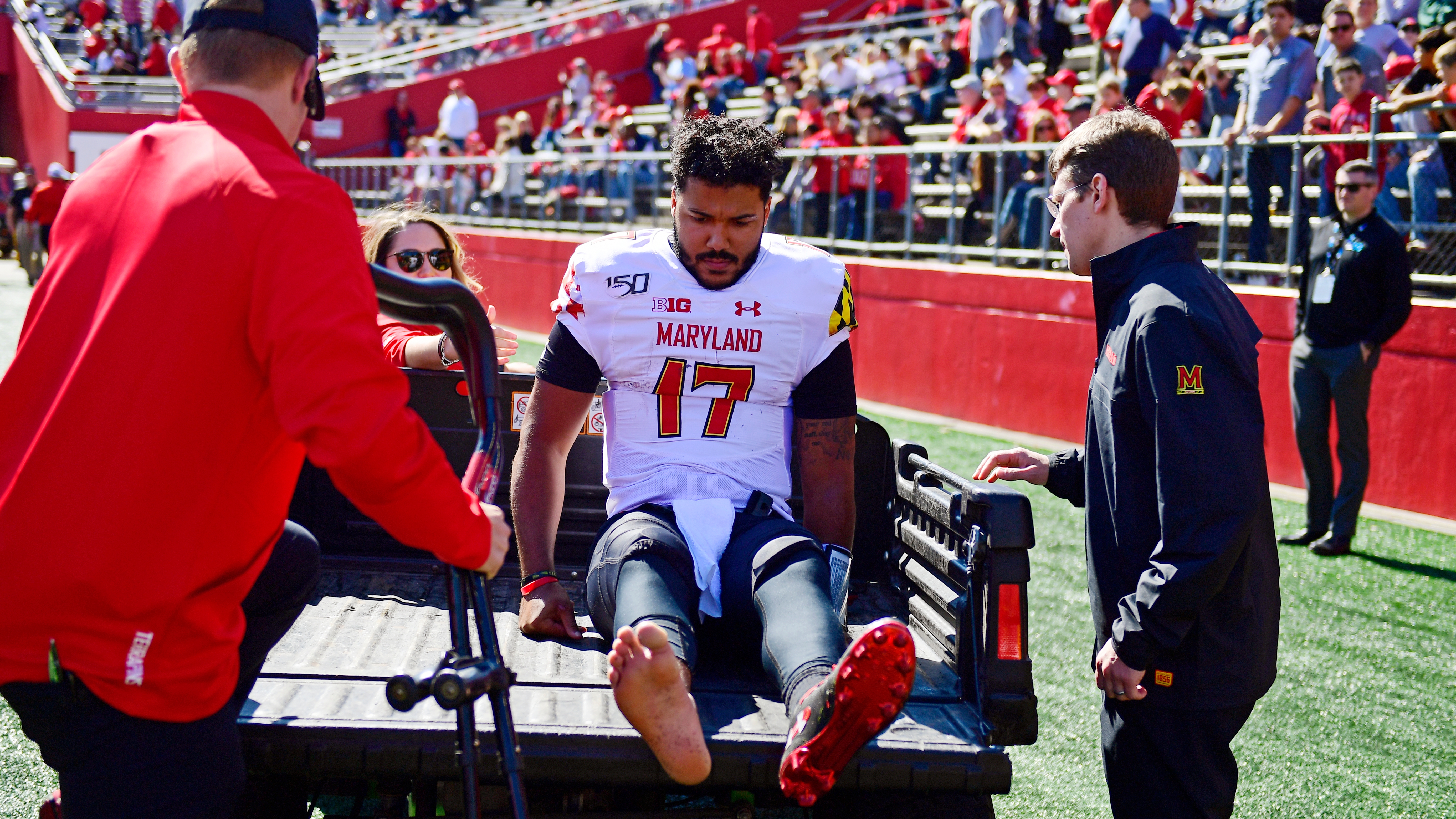 Maryland Football Routs Rutgers Qb Josh Jackson Suffers