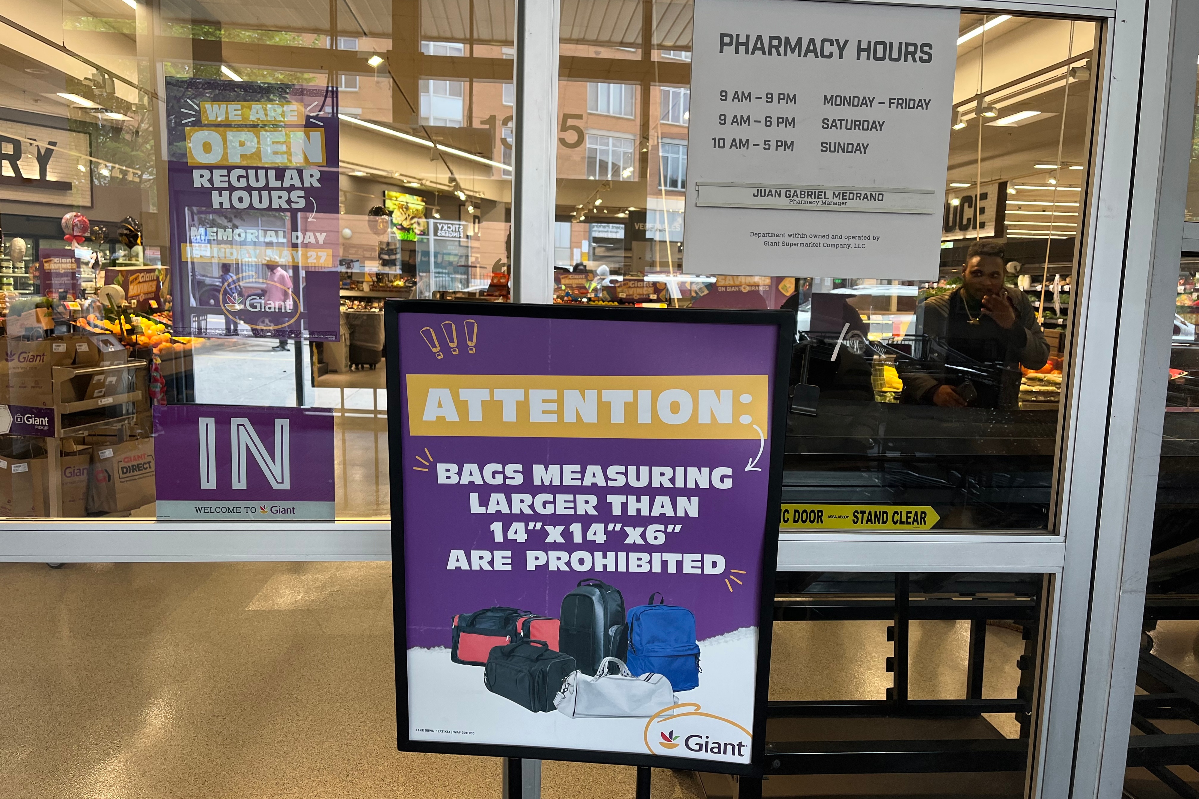 Giant, Harris Teeter add bag bans and receipt checks to fight theft in D.C. - Vimarsana News