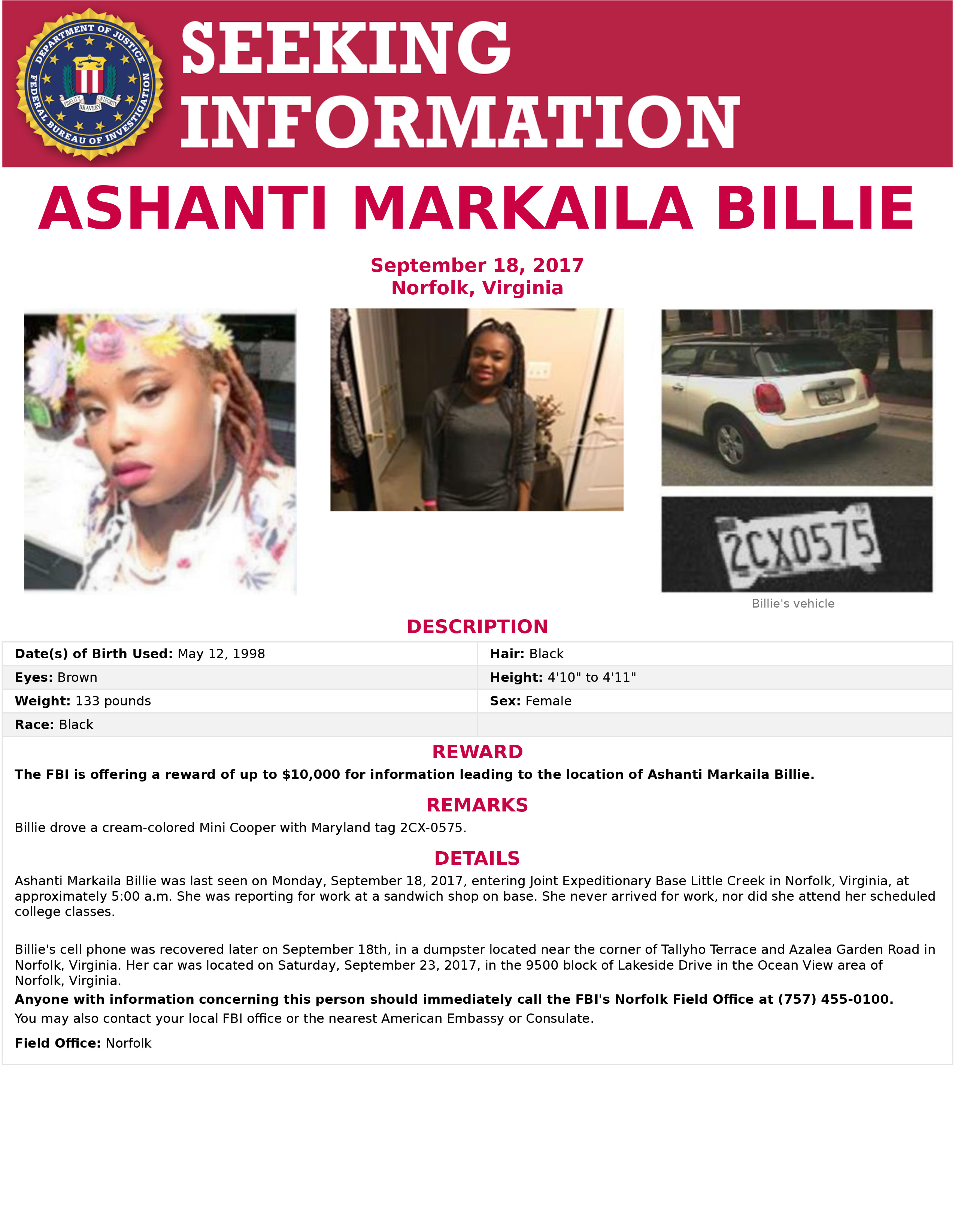 Search for missing college student underway in Virginia Beach The