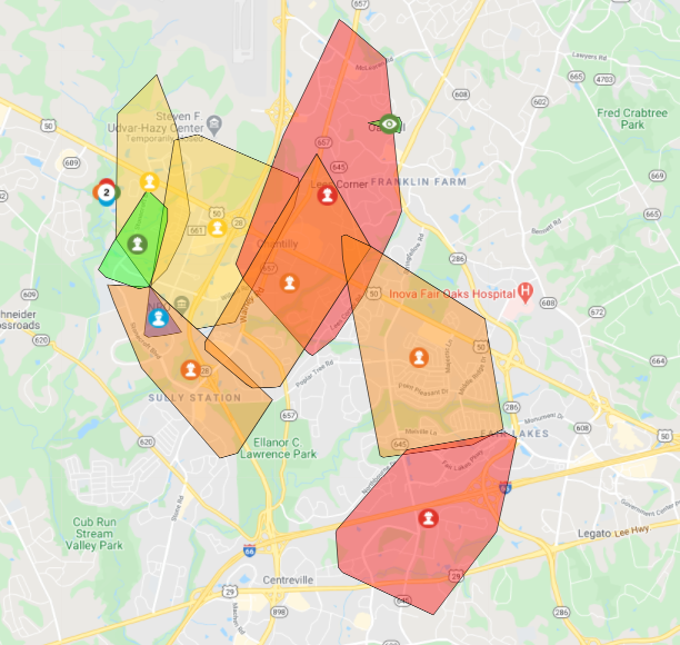 Percentage Power Outage Map Virginia