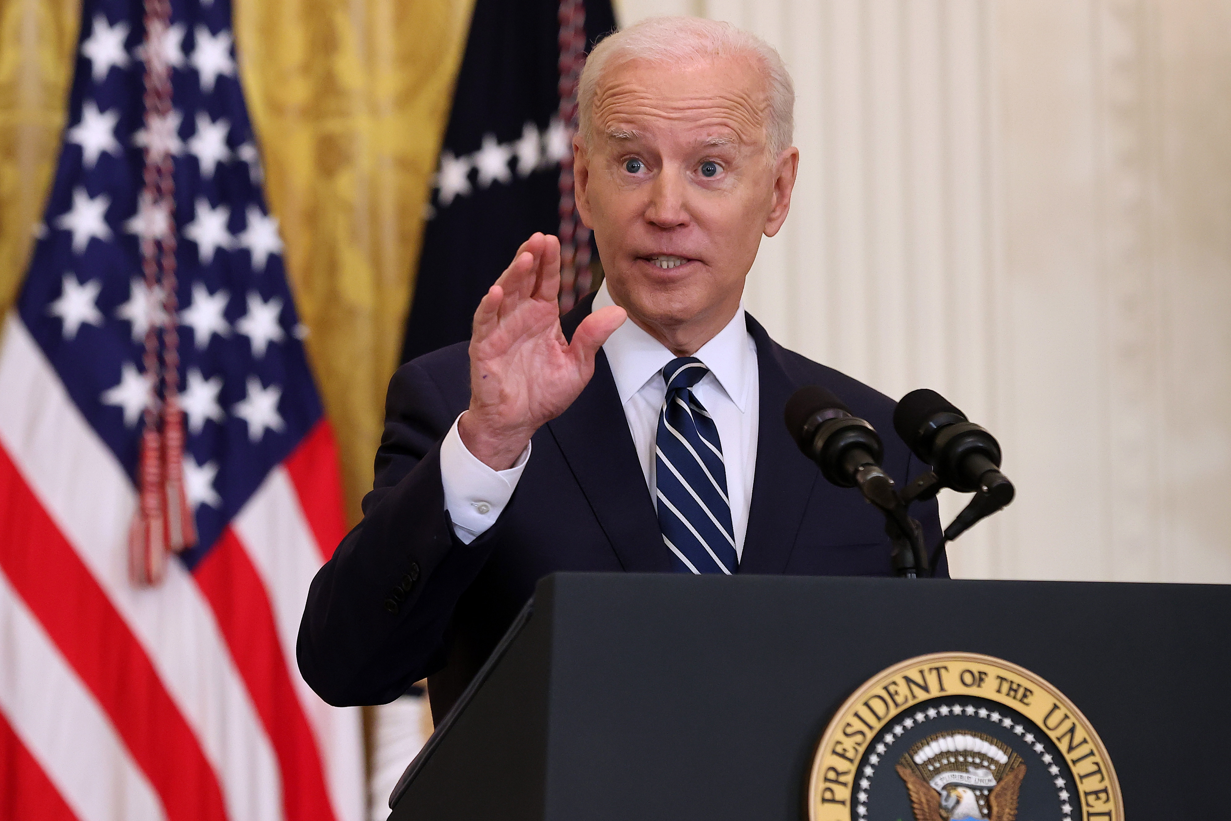 Not A Single Reporter At Biden S First Presidential Conference Asked About The Pandemic The Washington Post