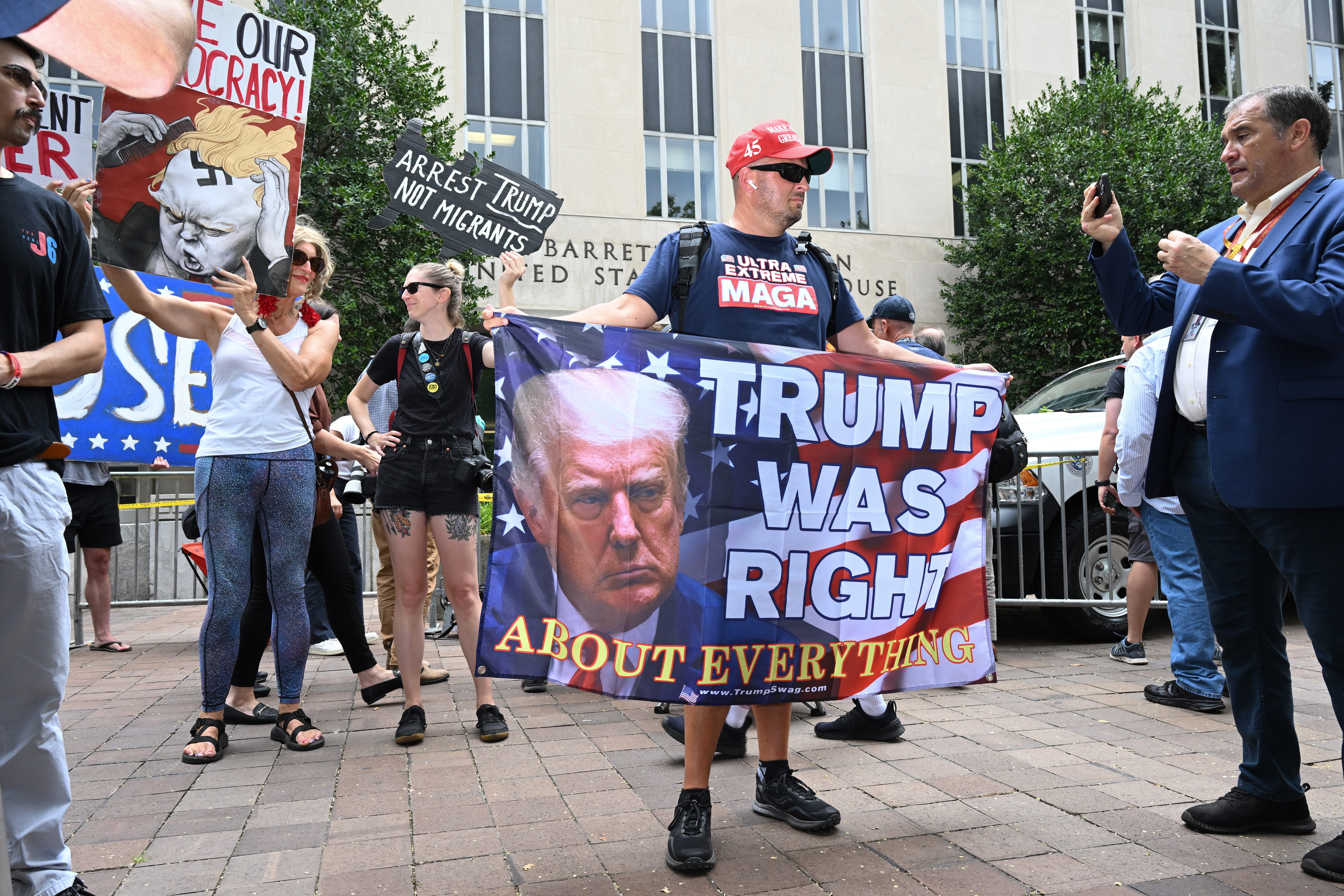 Among MAGA extremists, Trump charges draw big talk, small crowds - The  Washington Post
