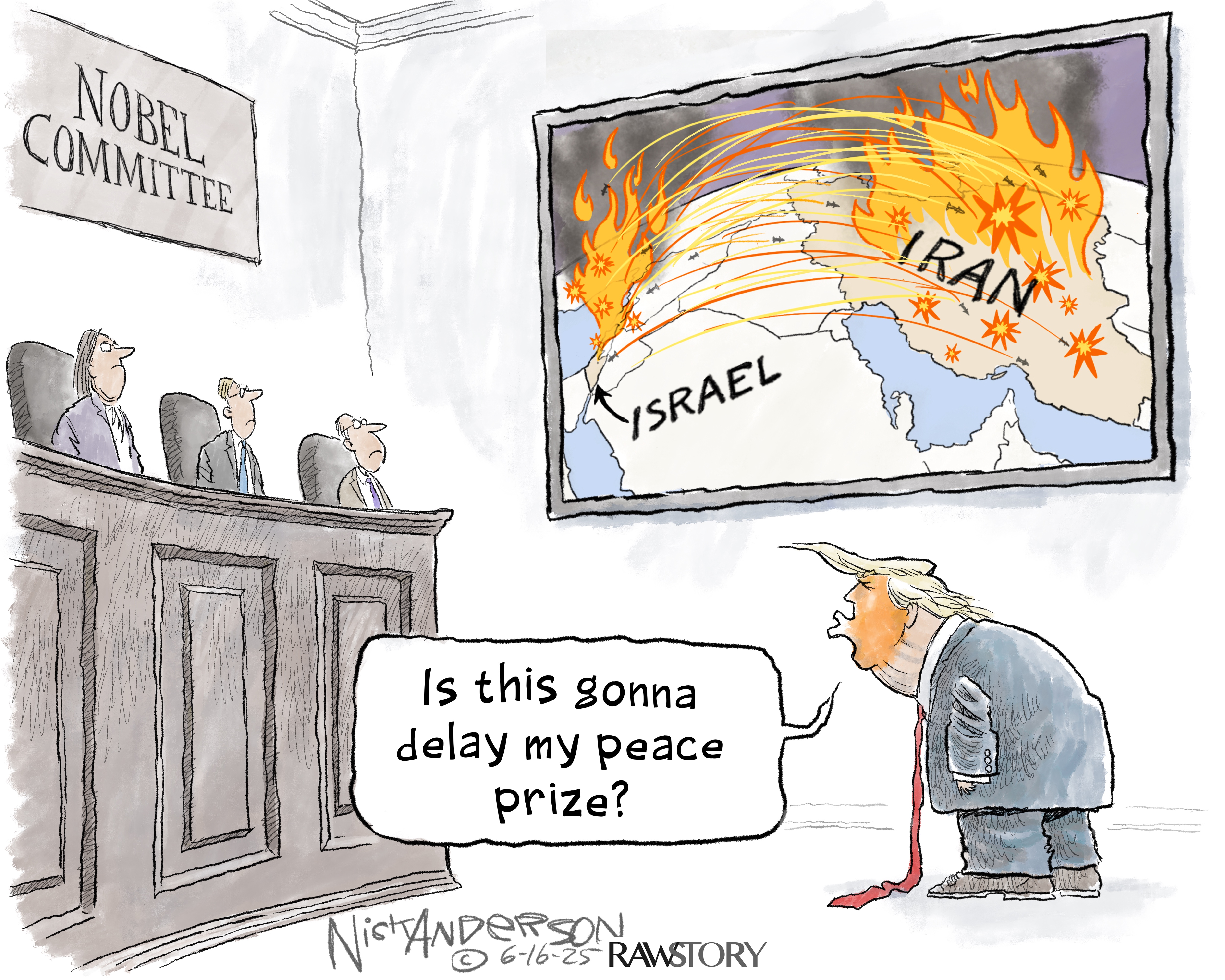 Opinion | Nick Anderson cartoon on Trump and the Israel-Iran conflict - The  Washington Post