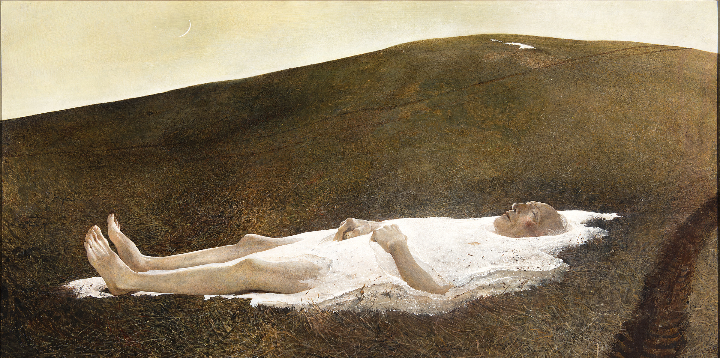 Andrew Wyeth at Kuerner Farm' shows the iconic painter's tie with