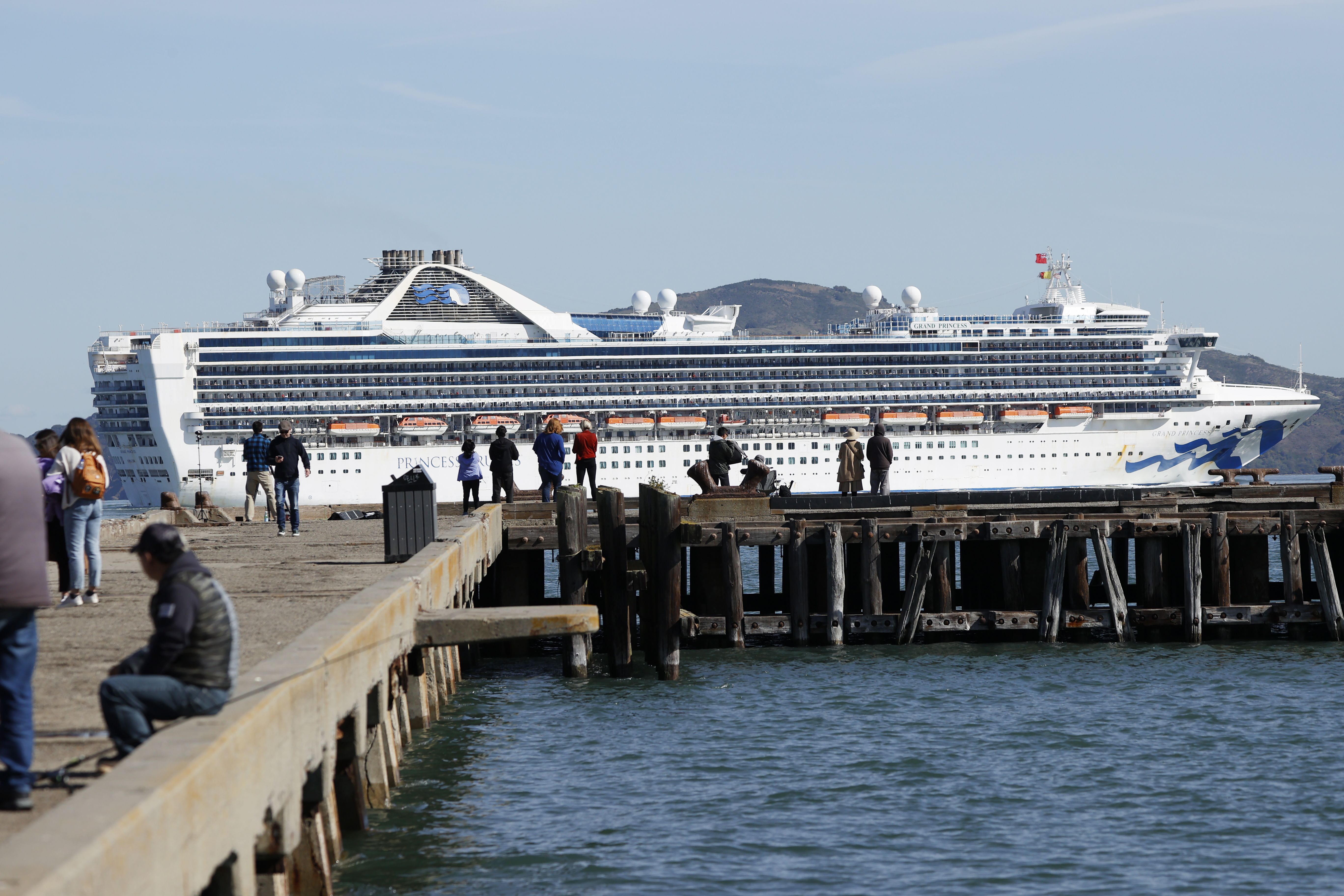 Grand Princess Cruise Ship With Coronavirus Patients Docks In Oakland The Washington Post