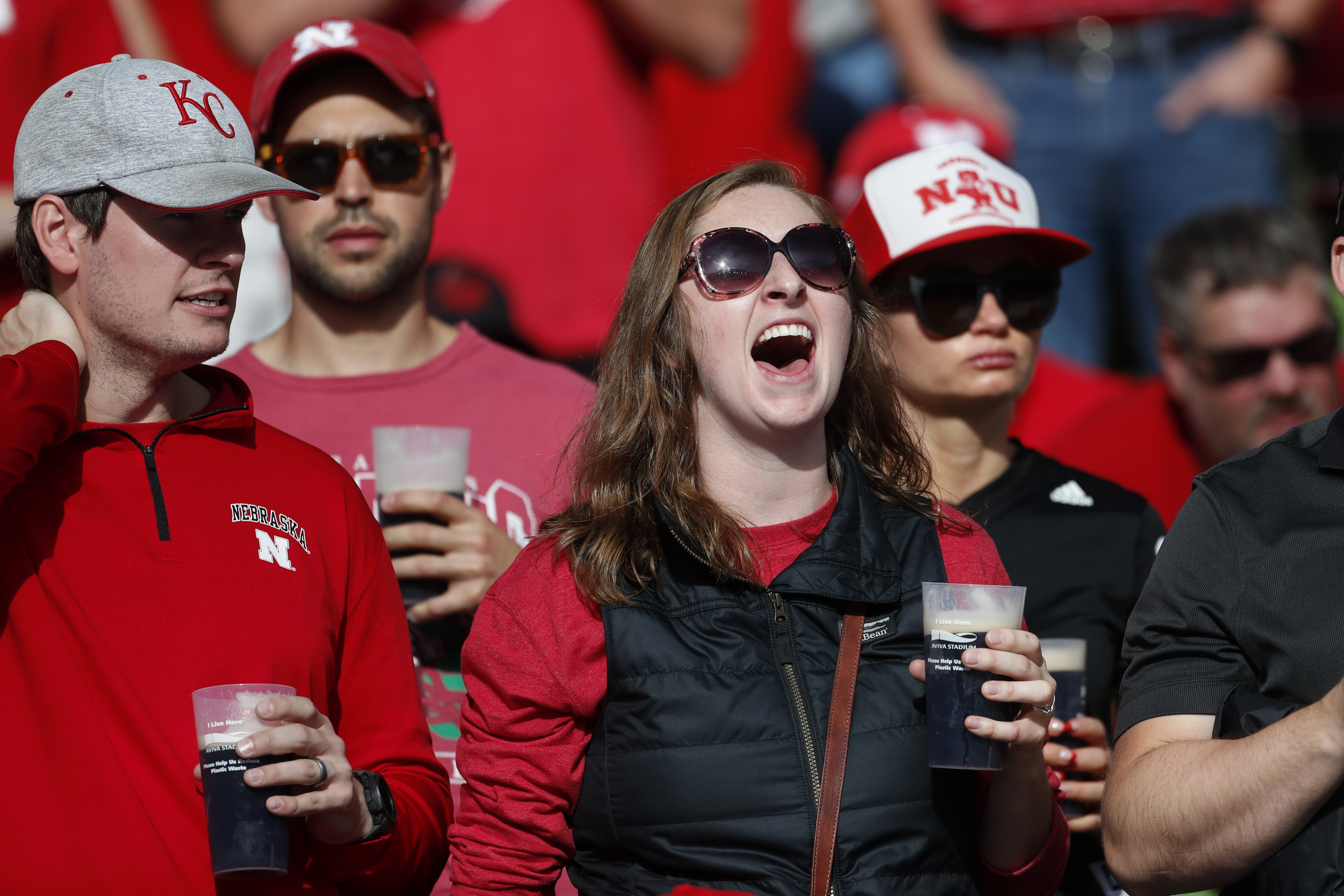 Vendor salutes staff after free beer at Nebraska-Northwestern game in Dublin  - The Washington Post