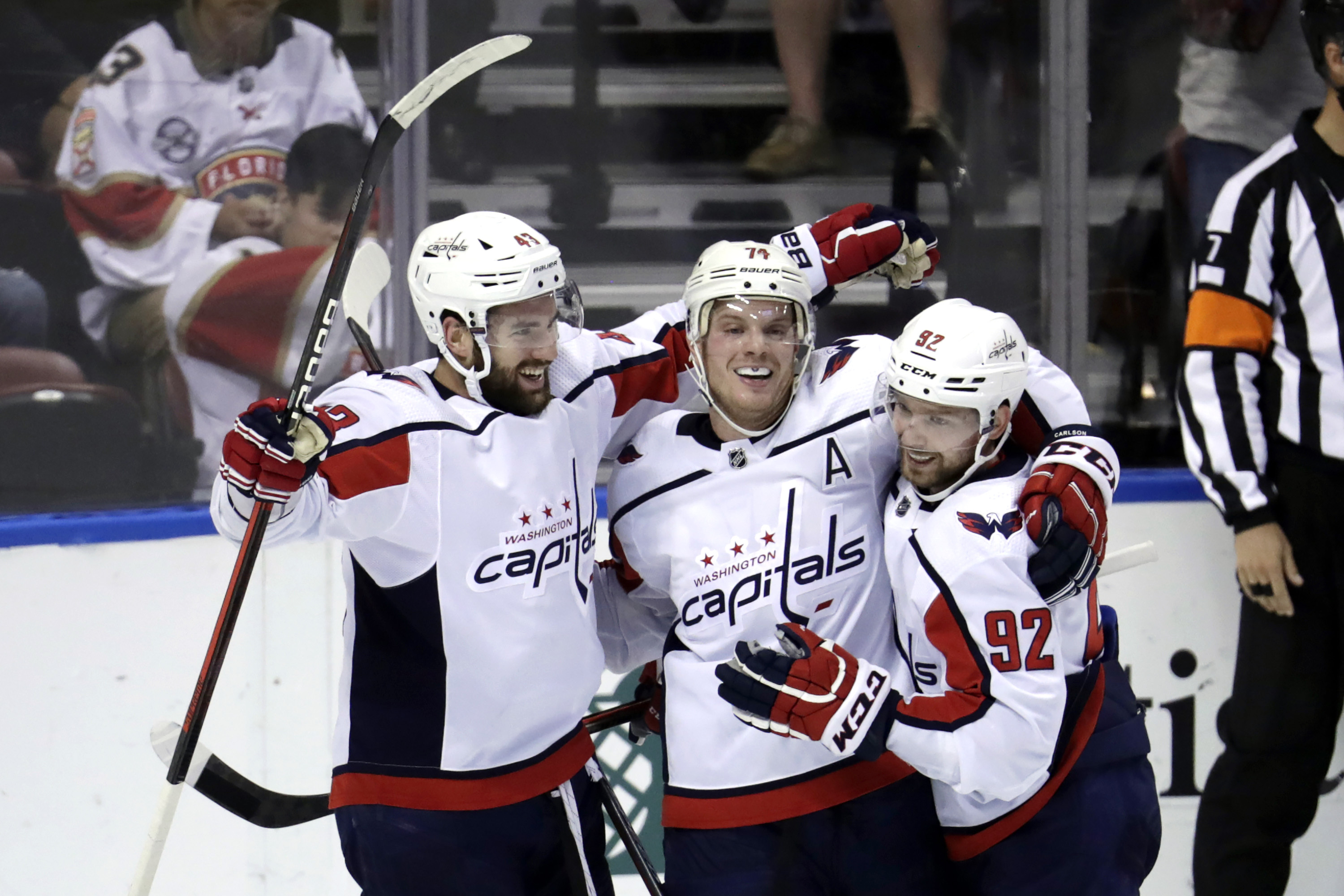 late goals lift Capitals past Panthers 