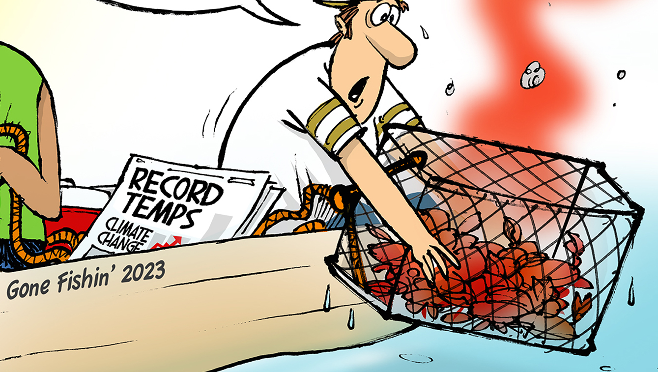 Opinion | Walt Handelsman guest cartoon on climate change and water temperature - Vimarsana News
