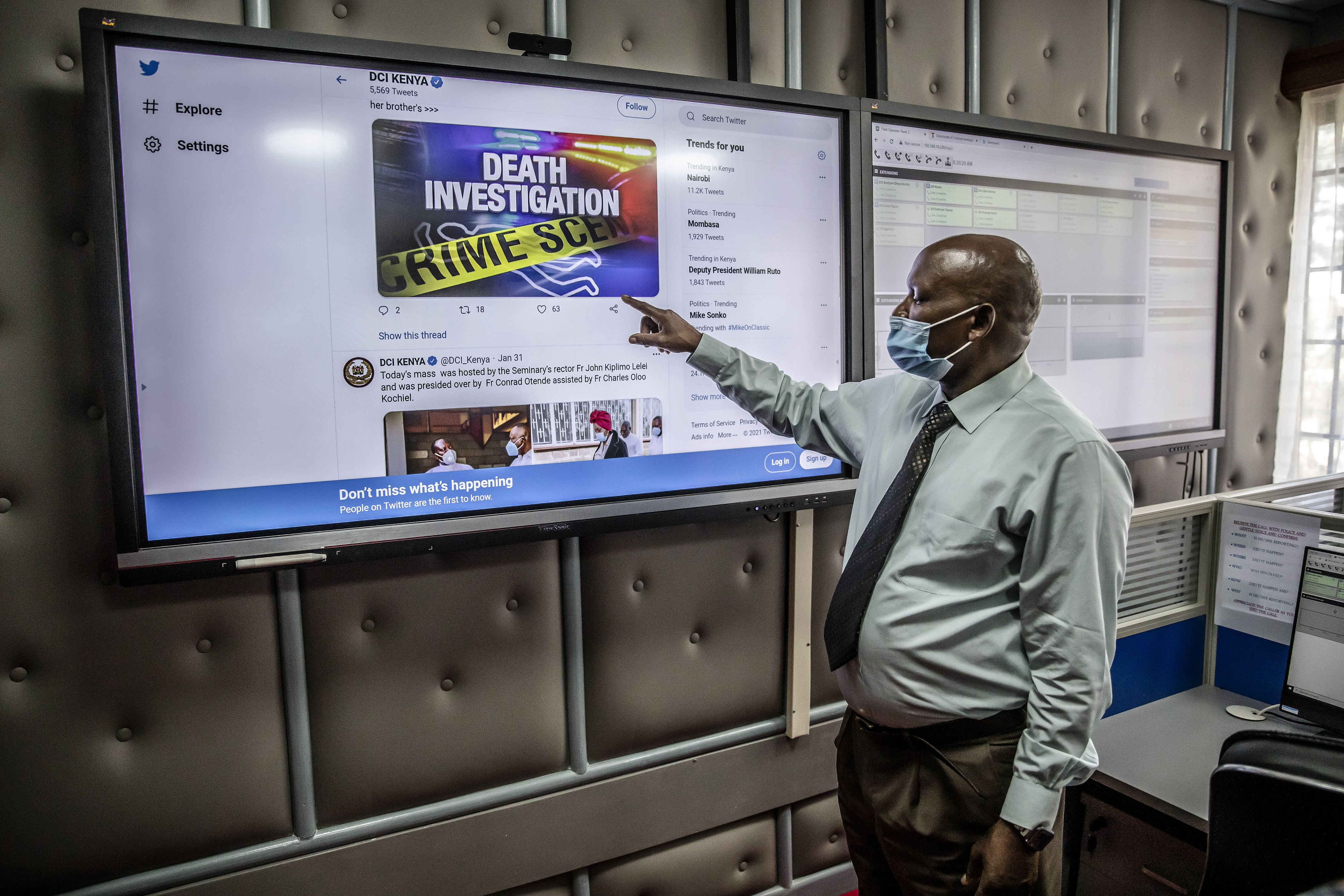 Kenyan police are using Twitter to become known as crime-fighters, not ...