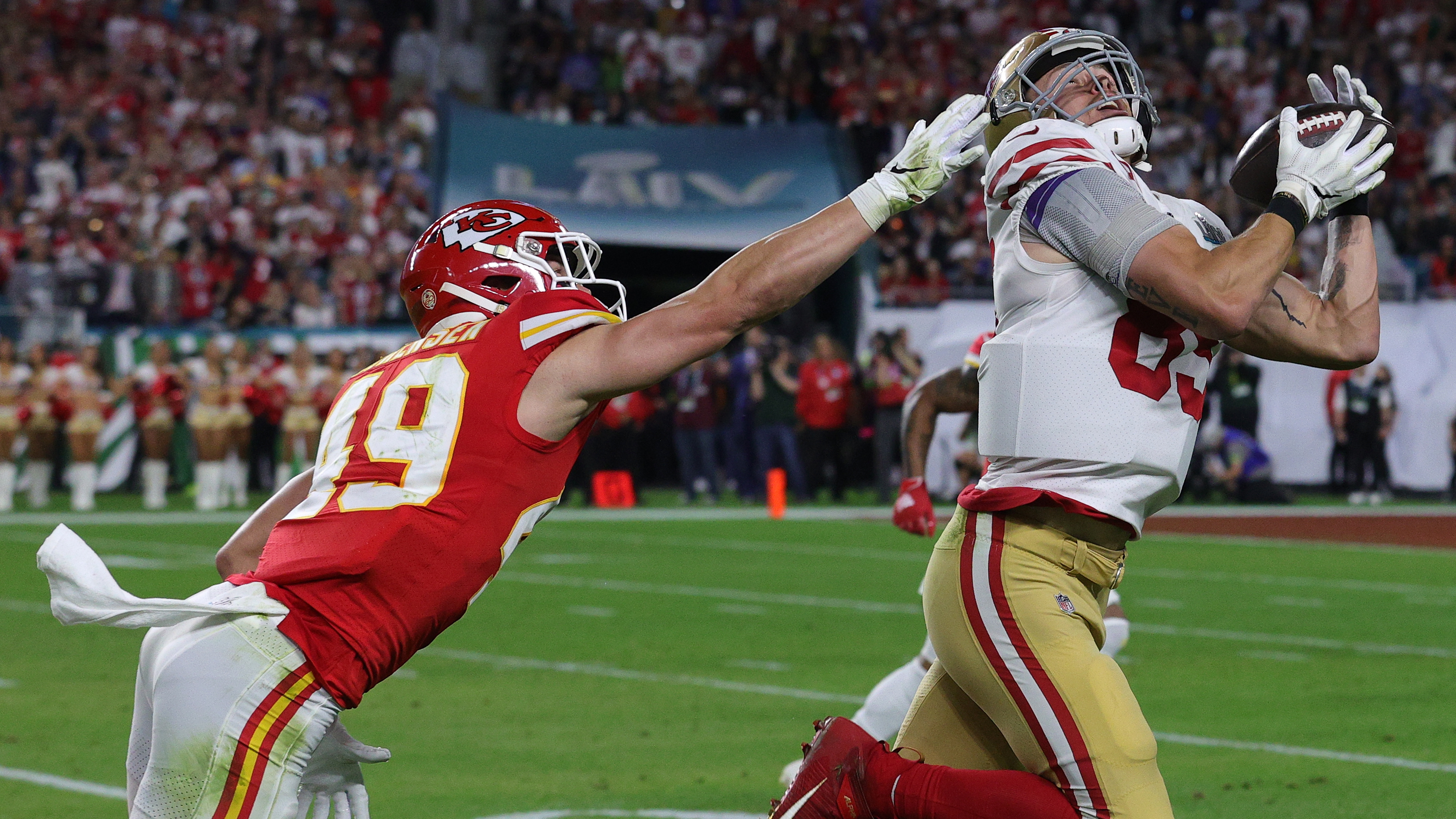 George Kittle Celebrated Like a DB After Impressively Preventing  Interception on Errant Pass