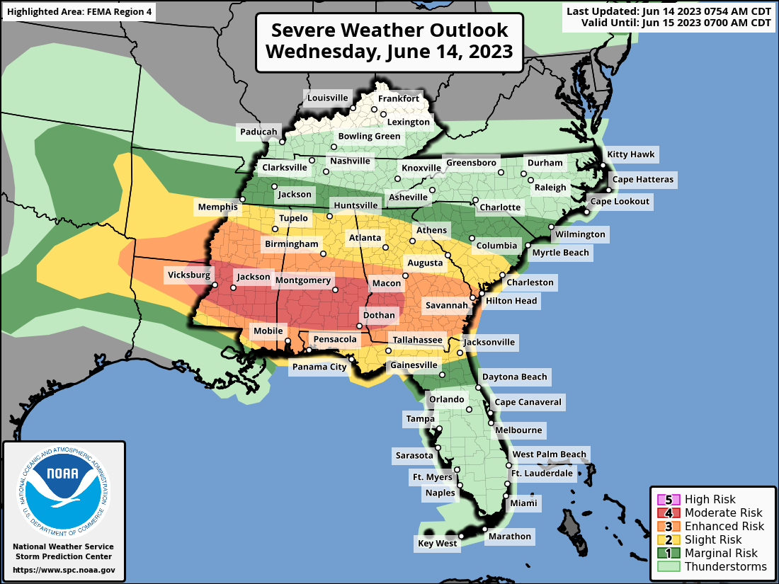 Tornadoes, possible derecho expected across Southeast on Wednesday - Vimarsana News