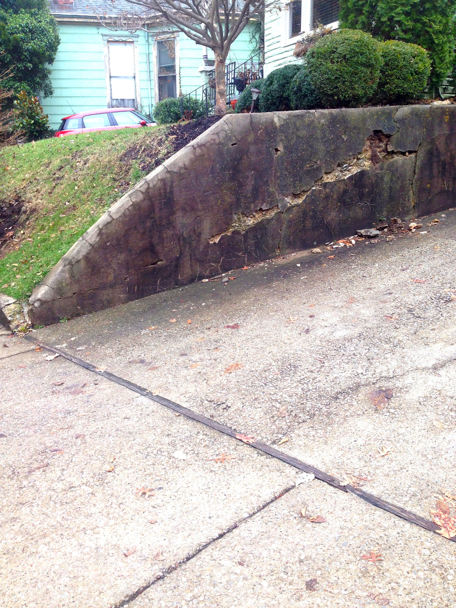 How to inexpensively repair a crumbling retaining wall at your