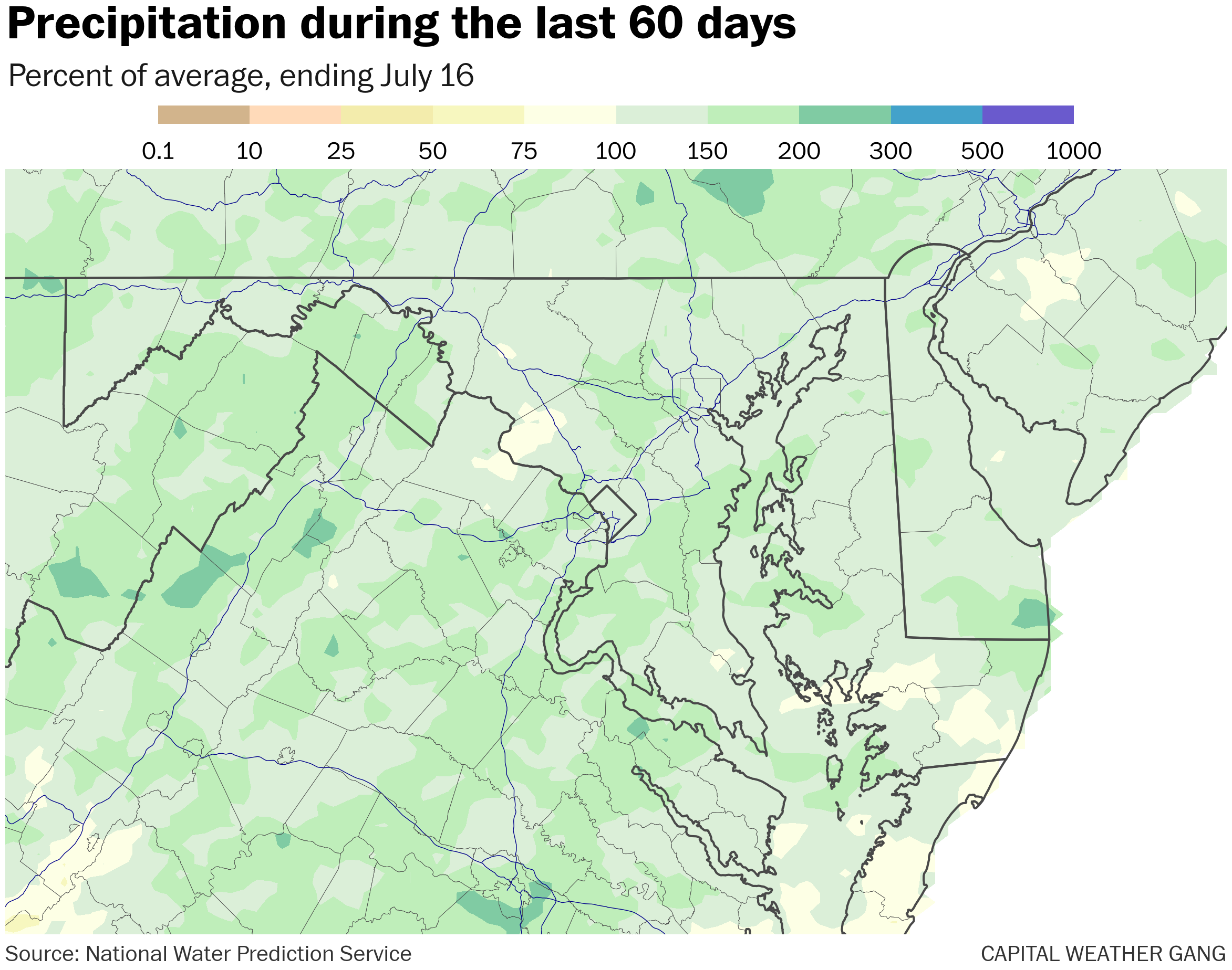 The pattern behind D.C.s oppressive humidity and relentless storms - The  Washington Post