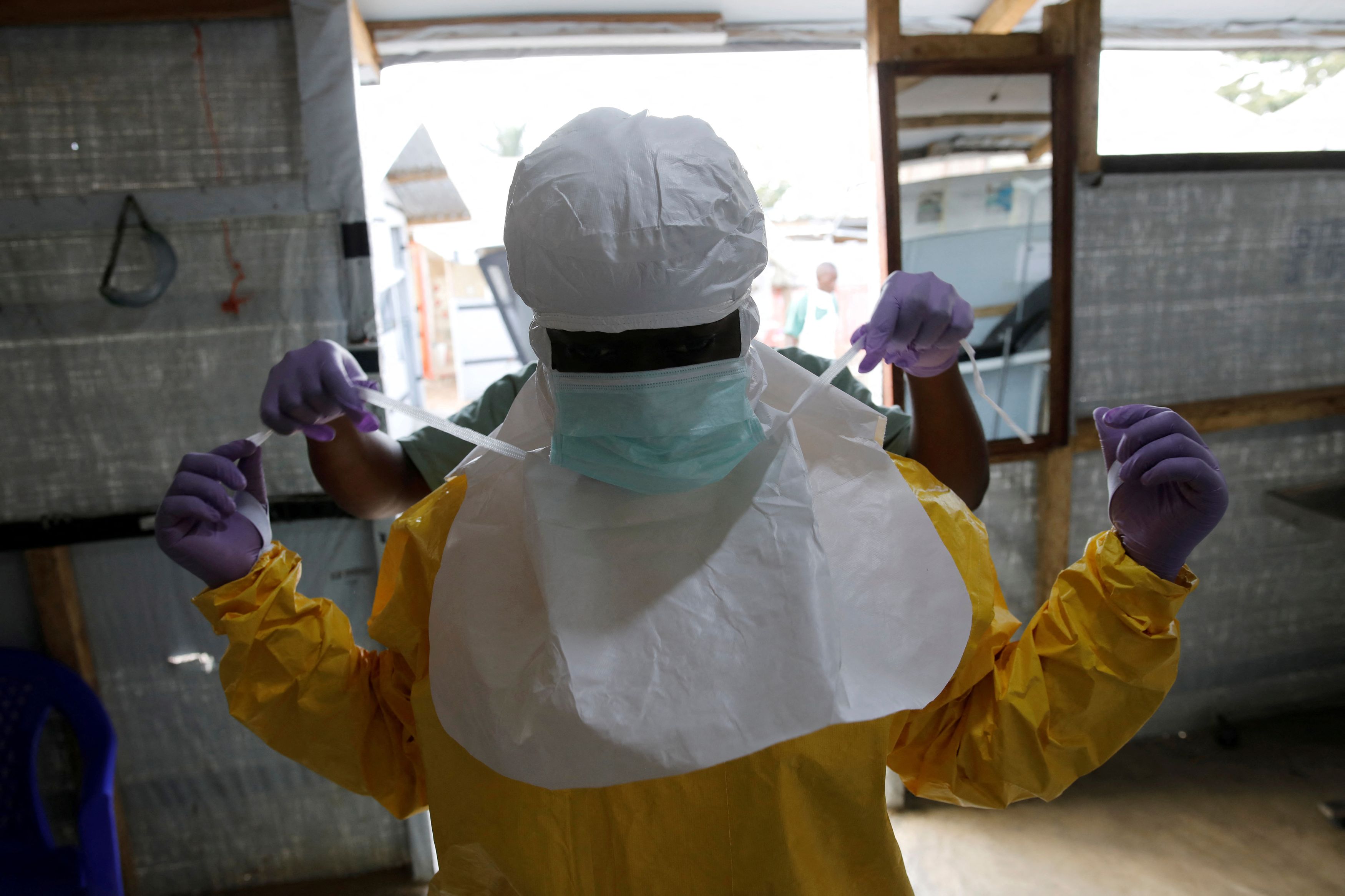 Health workers in DRC
