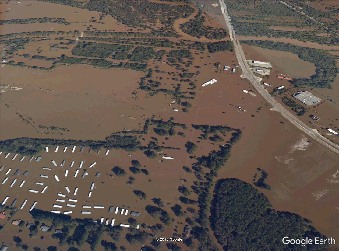 A Flood Disaster In N C Satellite Photos Before And After Hurricane Matthew The Washington Post